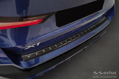 protector de parachoques trasero BMW X1 U11 negro