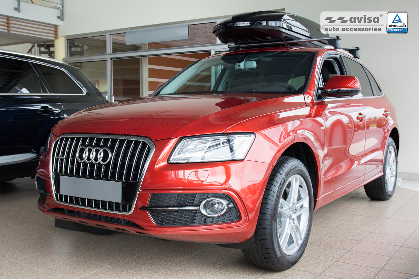 protector de parachoques trasero AUDI SQ5 negro 2013+