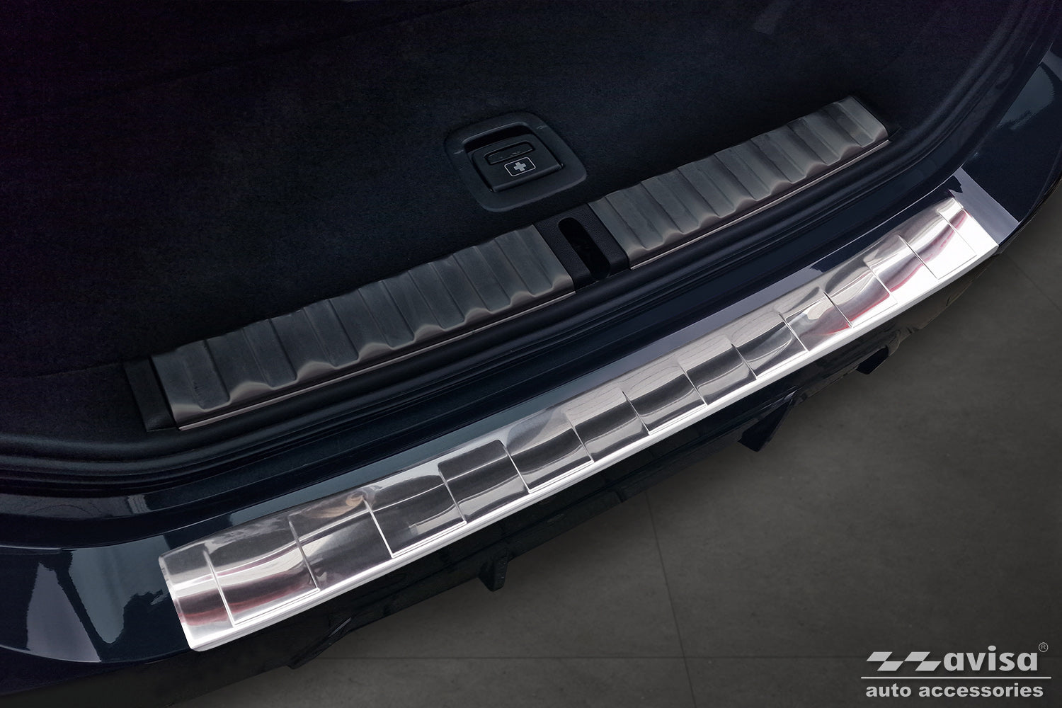 protector de parachoques trasero BMW 3 G21 plata satinado
