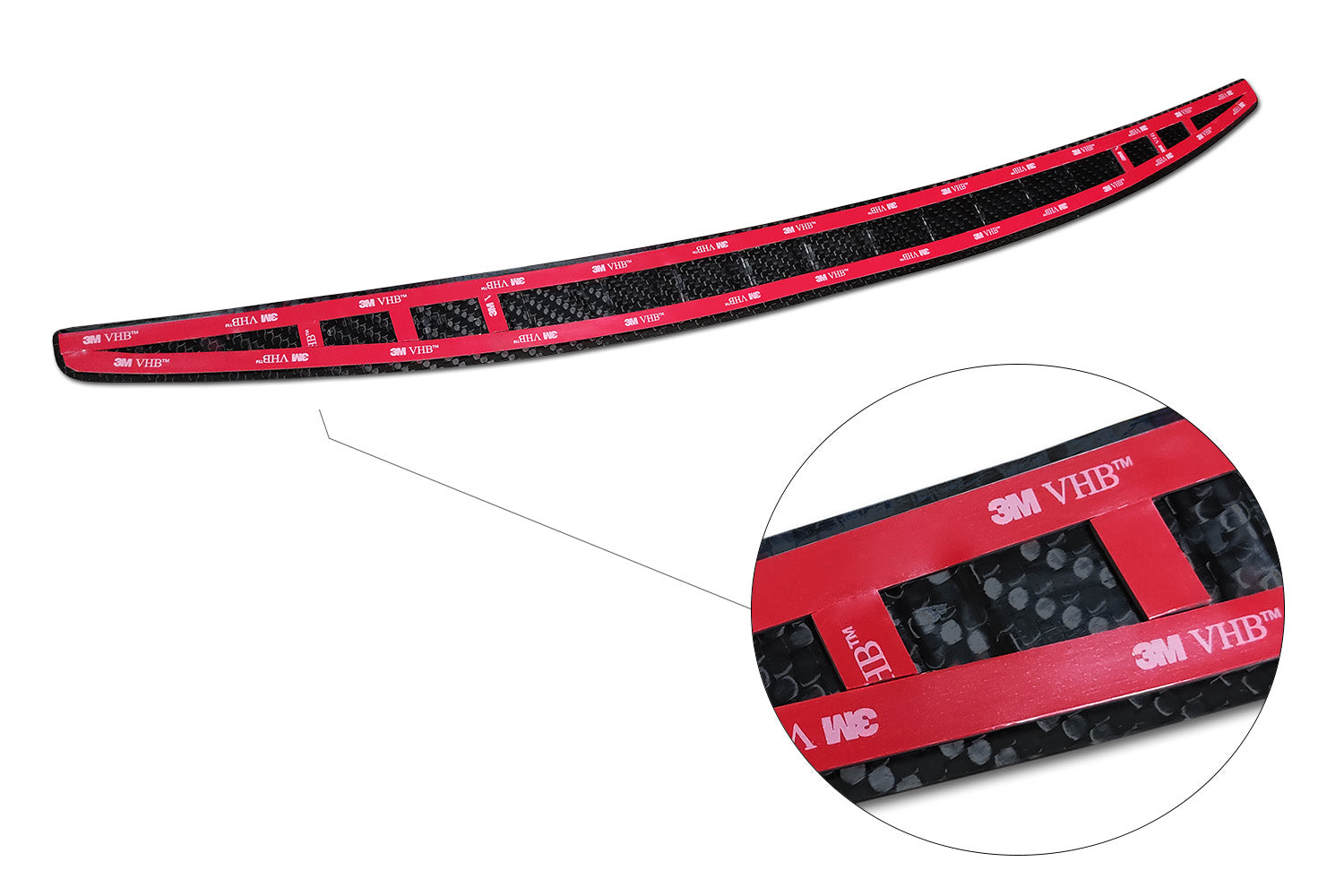 protector de parachoques trasero MERCEDES CLASE C negro fibra de carbono