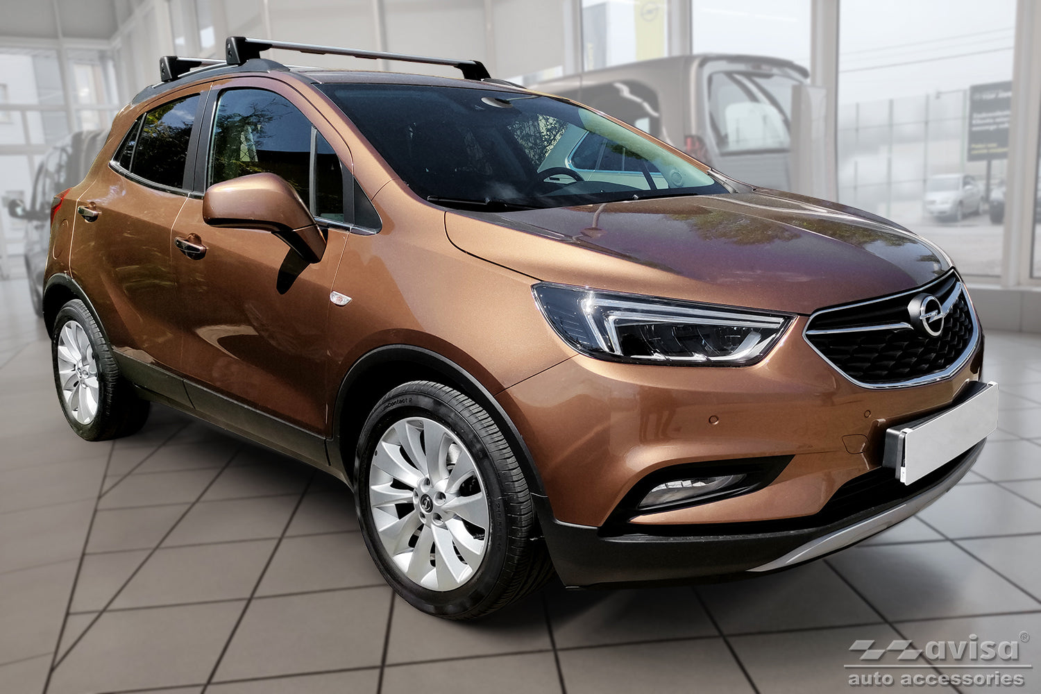 protector de parachoques trasero NEW OPEL MOKKA X negro