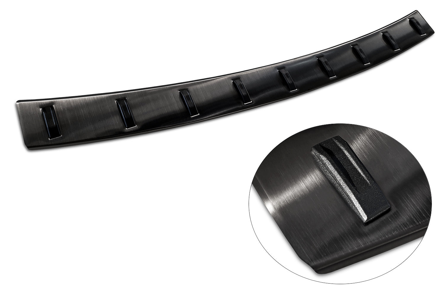 protector de parachoques trasero SEAT LEON (5F) negro
