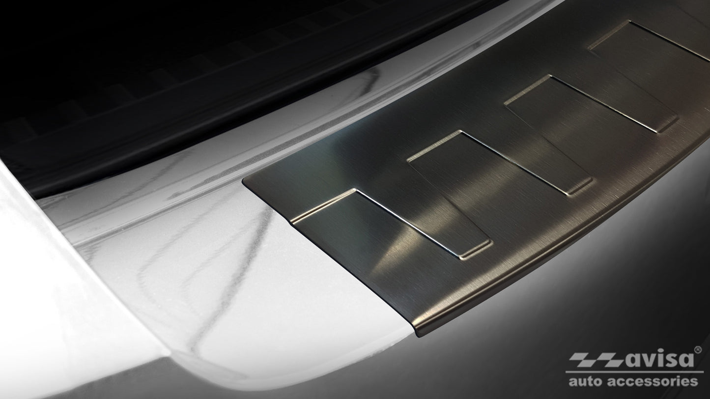 protector de parachoques trasero SKODA OCTAVIA combi negro 2013-19