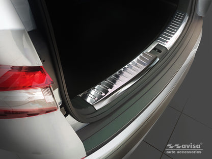protector de parachoques trasero SKODA KODIAQ crossover plata satinado