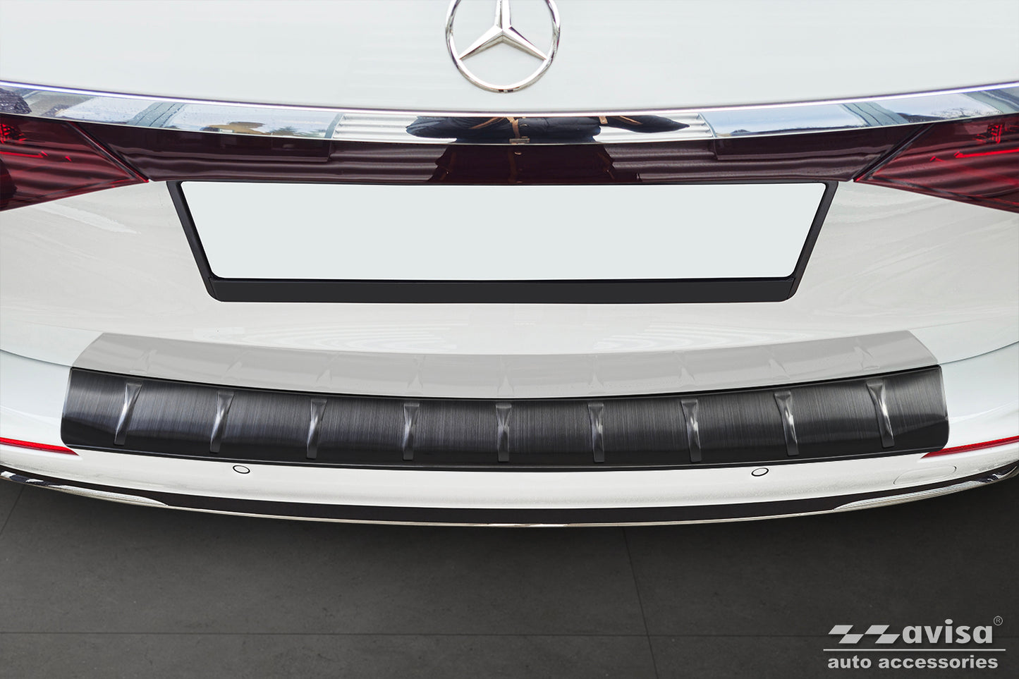 protector de parachoques trasero MERCEDES CLASE E (S214) negro