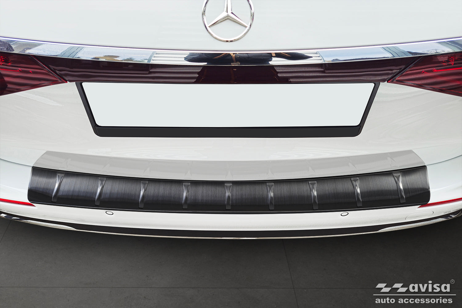 protector de parachoques trasero MERCEDES CLASE E (S214) negro