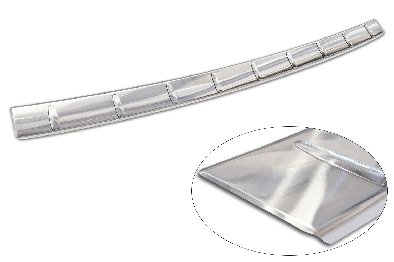protector de parachoques trasero FIAT 600 plata satinado