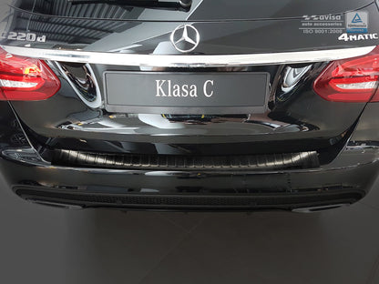 protector de parachoques trasero MERCEDES CLASE C W205 negro