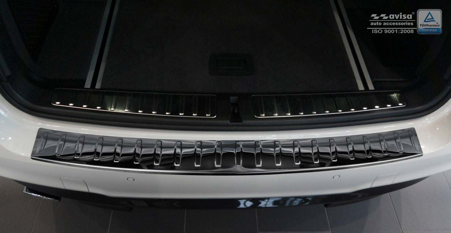 protector de parachoques trasero BMW X3 F25 negro espejo