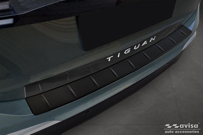 protector de parachoques trasero VW TIGUAN negro mate