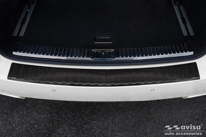 protector de parachoques trasero PORSCHE CAYENNE (92A) negro fibra de carbono