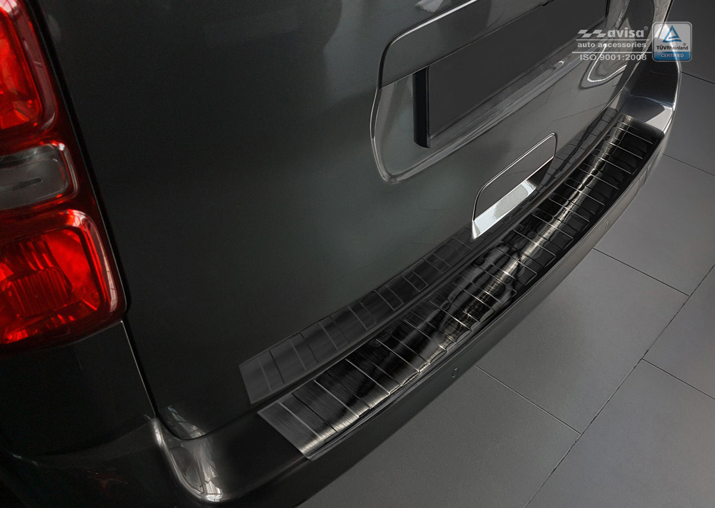 protector de parachoques trasero CITROEN SPACE TOURER negro 2016+