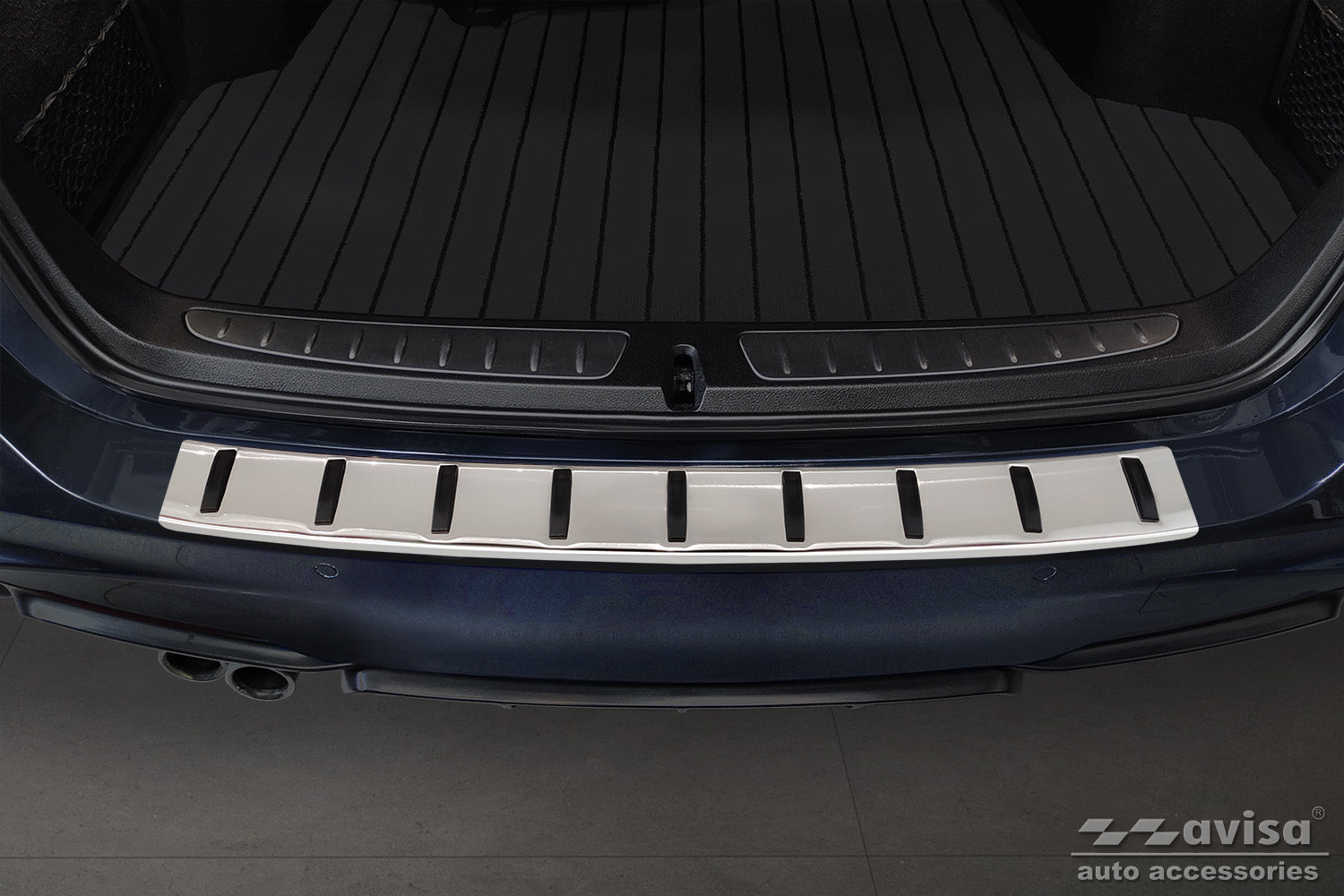 protector de parachoques trasero BMW 3 F31 Touring plata