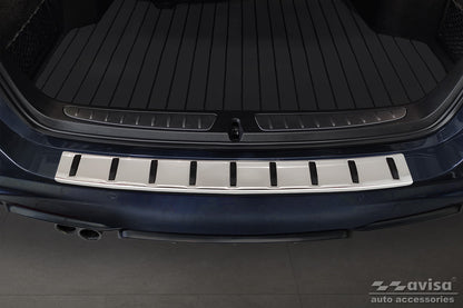 protector de parachoques trasero BMW 3 F31 Touring plata