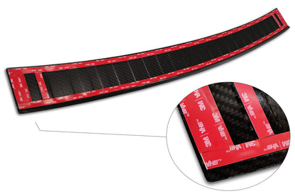protector de parachoques trasero PORSCHE CAYENNE (92A) negro fibra de carbono