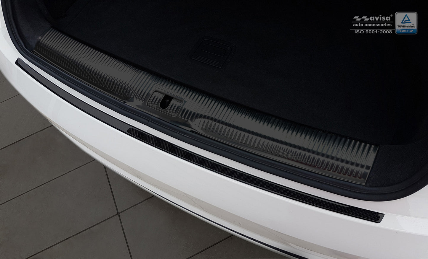 protector de parachoques trasero AUDI Q3 FL negro