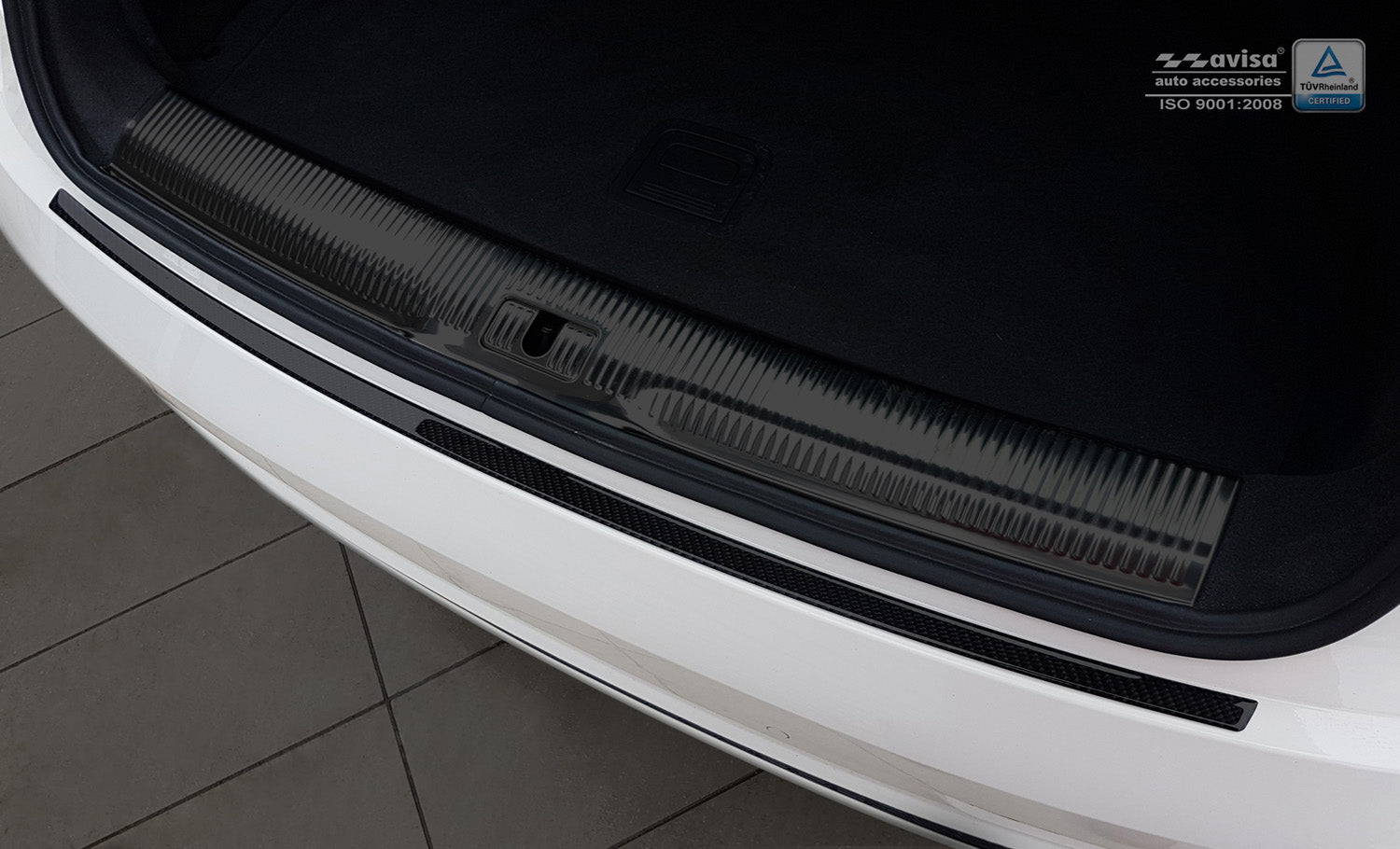 protector de parachoques trasero AUDI Q3 FL negro