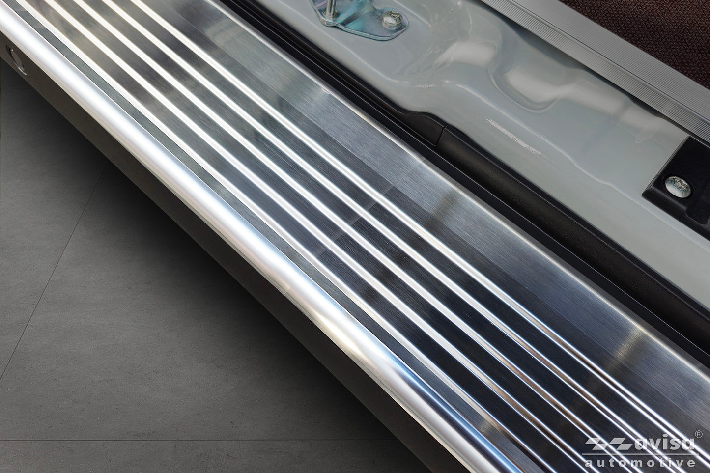 protector de parachoques trasero FIAT DUCATO plata satinado