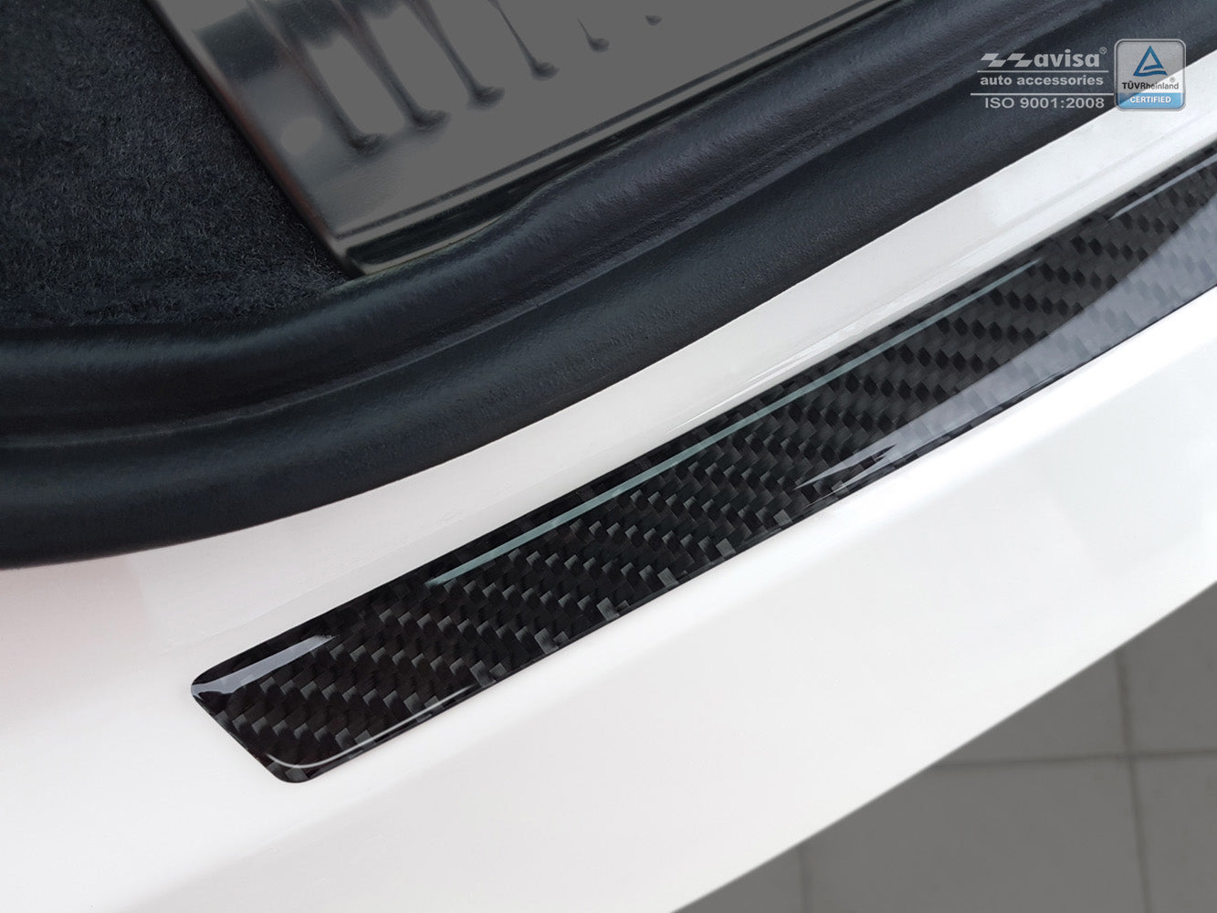 protector de parachoques trasero AUDI Q3 FL negro