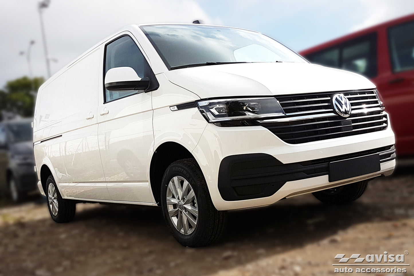 protector de parachoques trasero VW TRANSPORTER T5 Multivan, negro