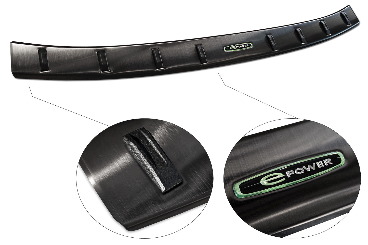 protector de parachoques trasero MAZDA MX-30 negro