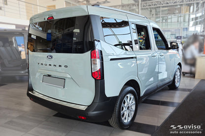 protector de parachoques trasero FORD TRANSIT COURER plata satinado