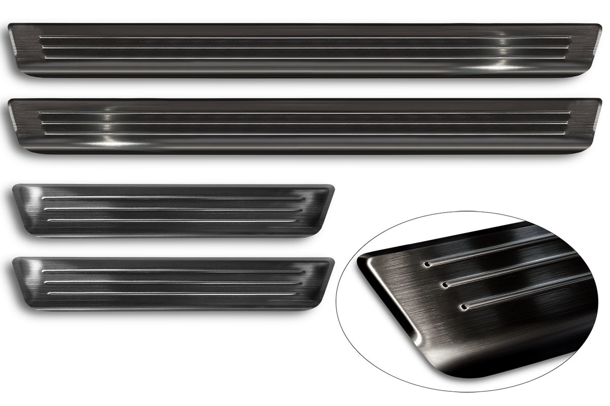 Protector umbral de puertas en relieve VW TIGUAN ALLSPACE negro