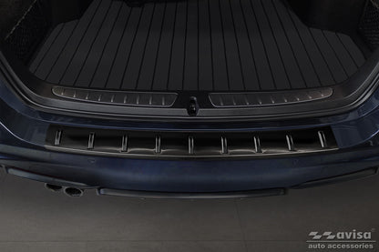 protector de parachoques trasero BMW 3 F31 Touring negro