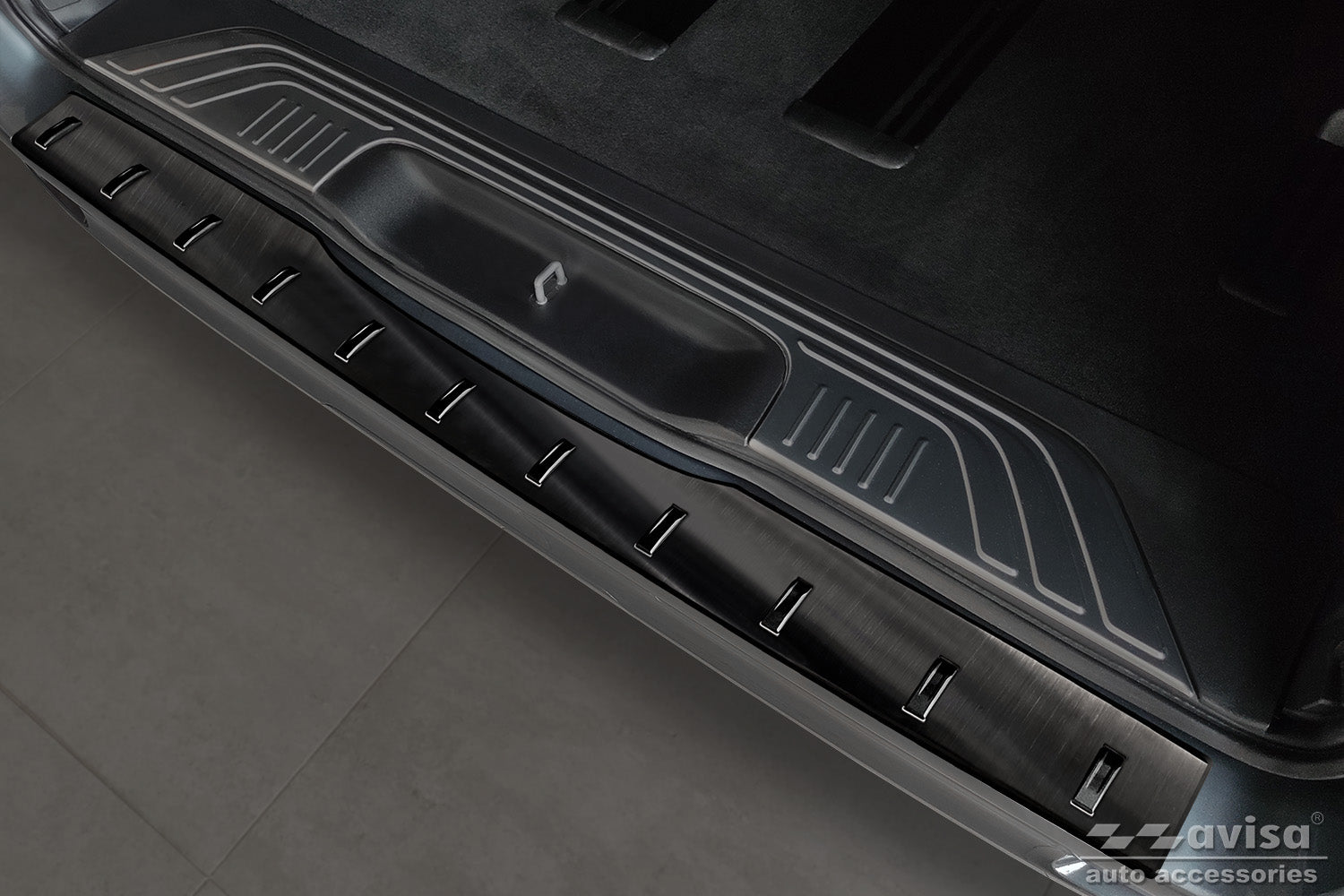 protector de parachoques trasero MERCEDES CLASE V W447 negro