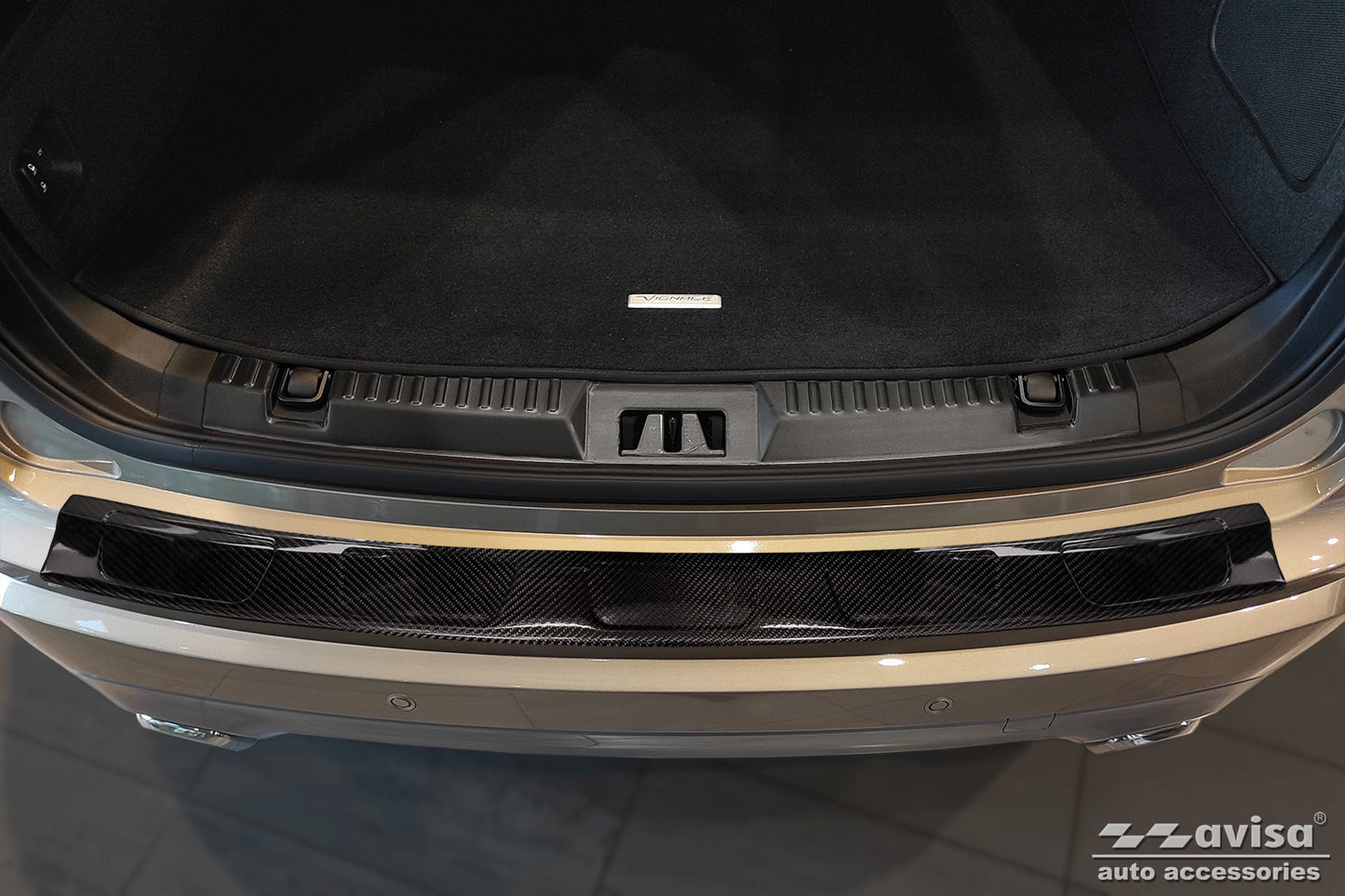 protector de parachoques trasero FORD EDGE negro