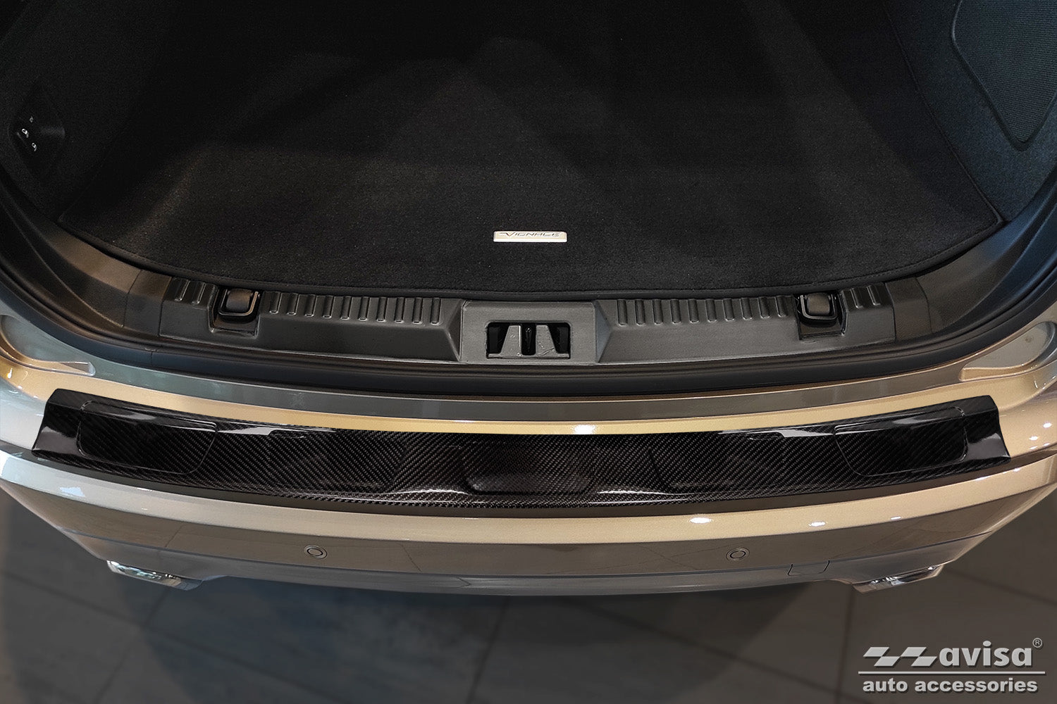protector de parachoques trasero FORD EDGE negro