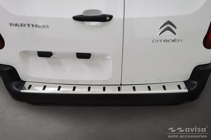 protector de parachoques trasero TOYOTA PROACE CITY plata satinado