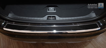 protector de parachoques trasero VOLVO XC60 espejo acero,negro fibra de carbono