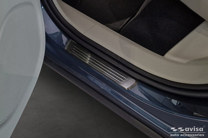 Protector umbral de puertas en relieve VOLVO XC60 R-Design negro 2017-21+