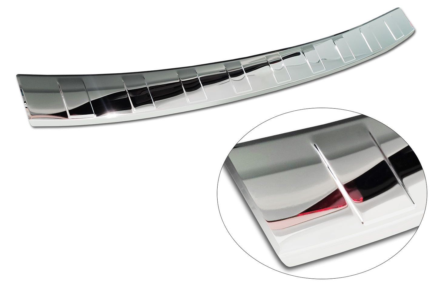 protector de parachoques trasero VOLVO V60 Plug-n Hybrid plata espejo