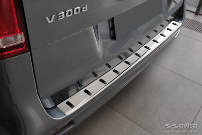 protector de parachoques trasero MERCEDES CLASE V W447 plata satinado