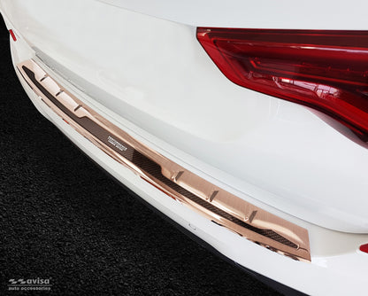 protector de parachoques trasero "Performance"BMW X3 cobre cepillado, cobre fibra de carbono