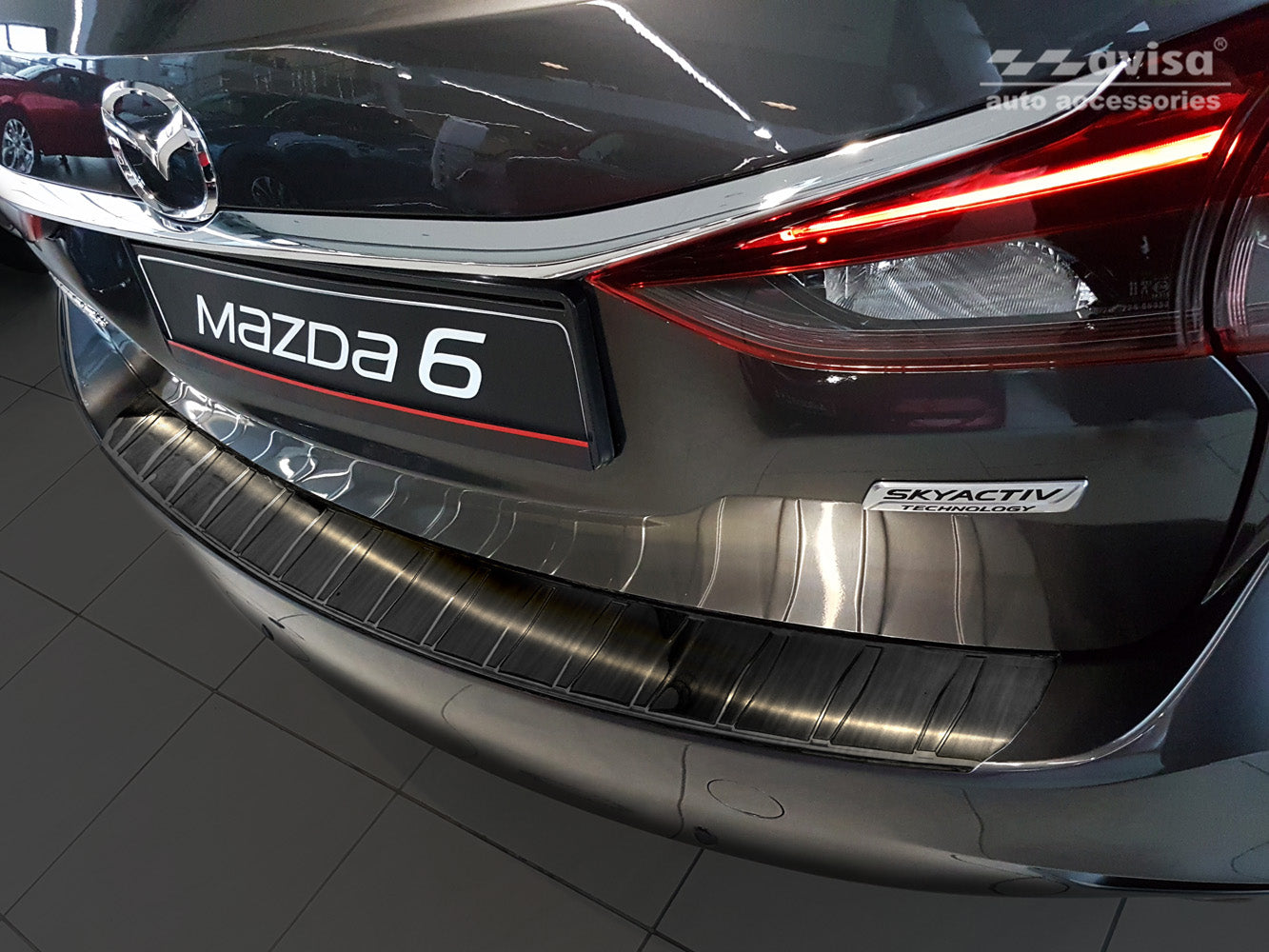protector de parachoques trasero MAZDA 6 combi negro 2018+