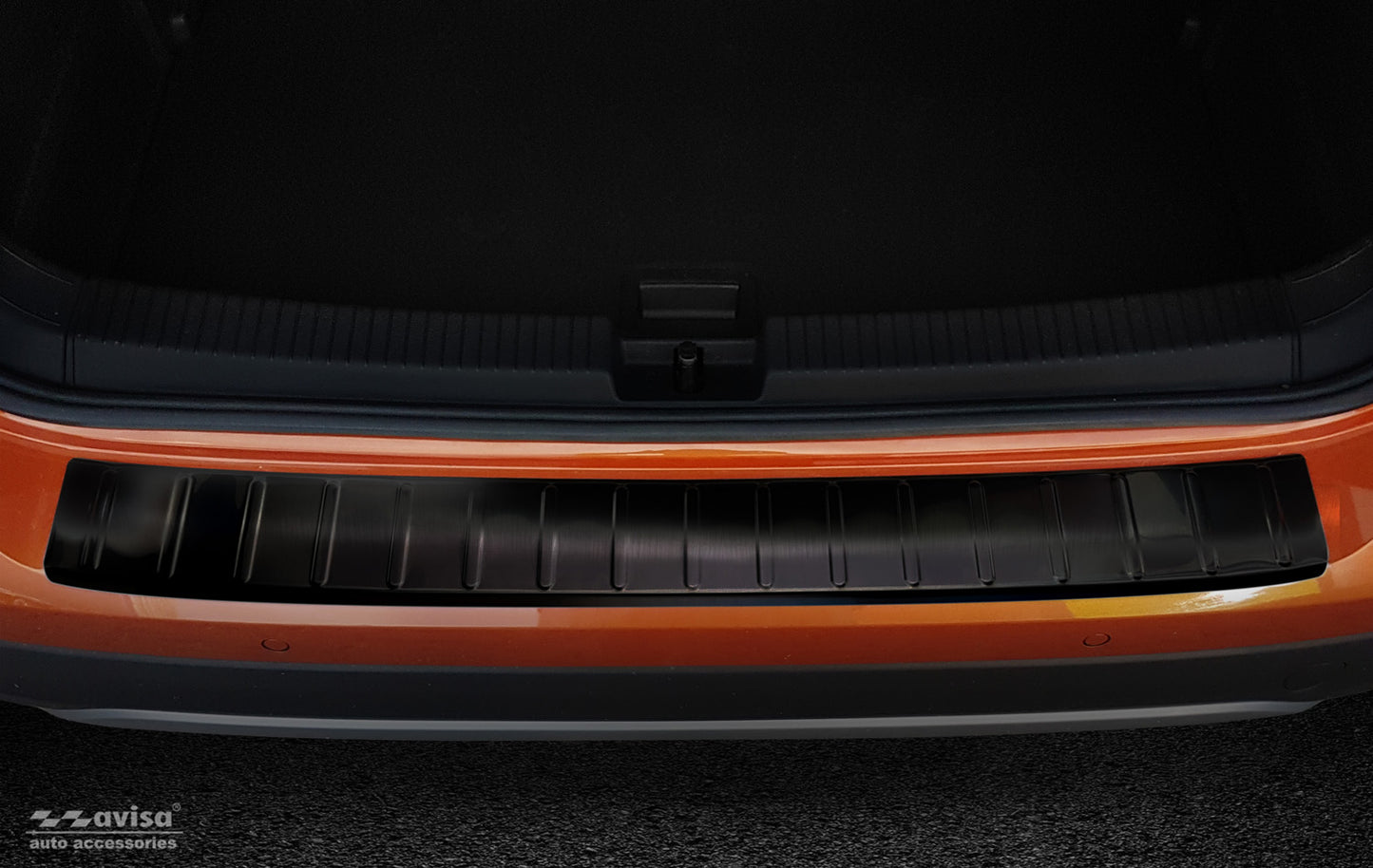 protector de parachoques trasero VW T-Cross negro