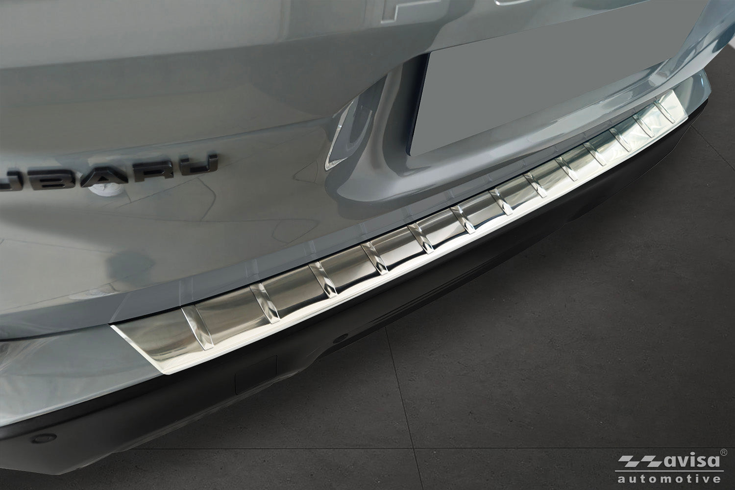 protector de parachoques trasero SUBARU FORESTER plata satinado