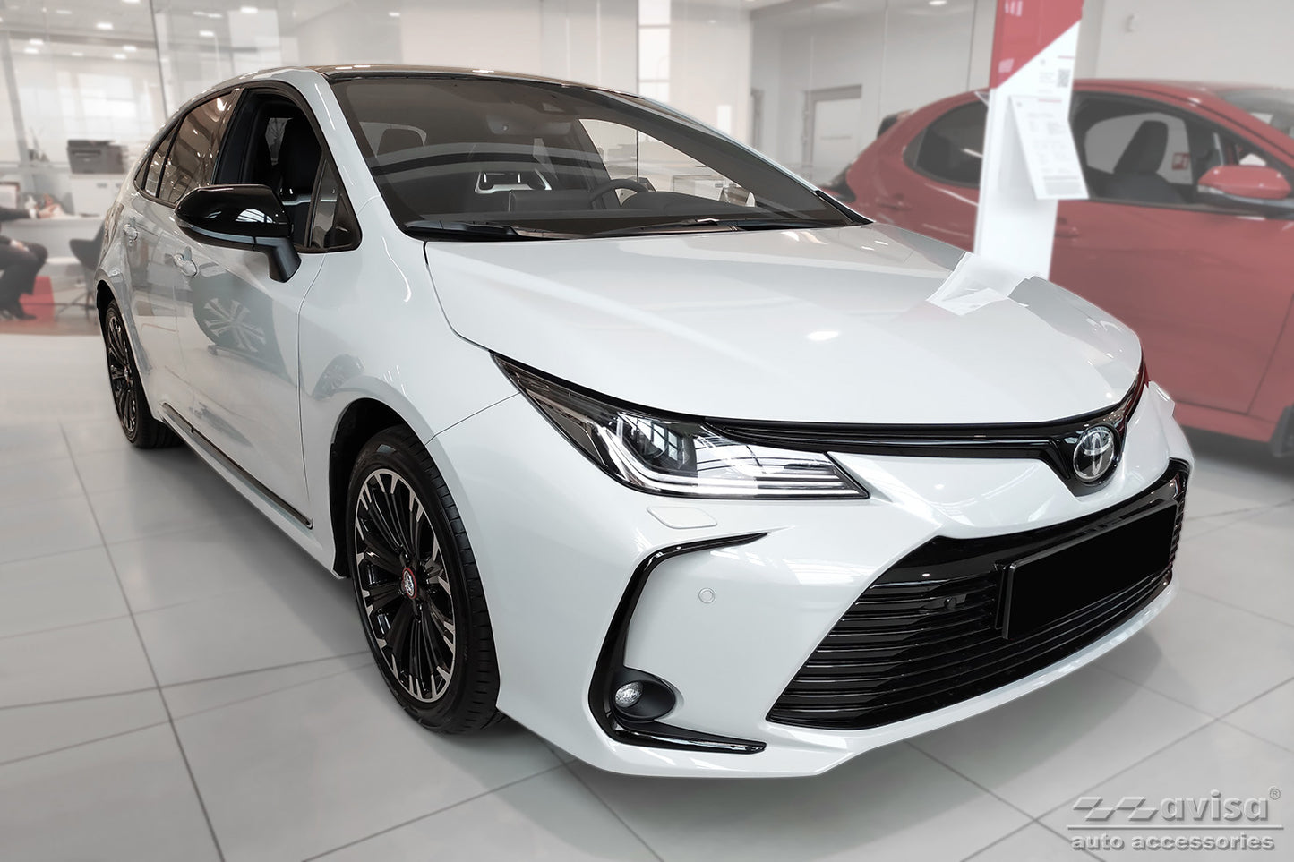 protector de parachoques trasero Toyota COROLLA GR negro 2019+