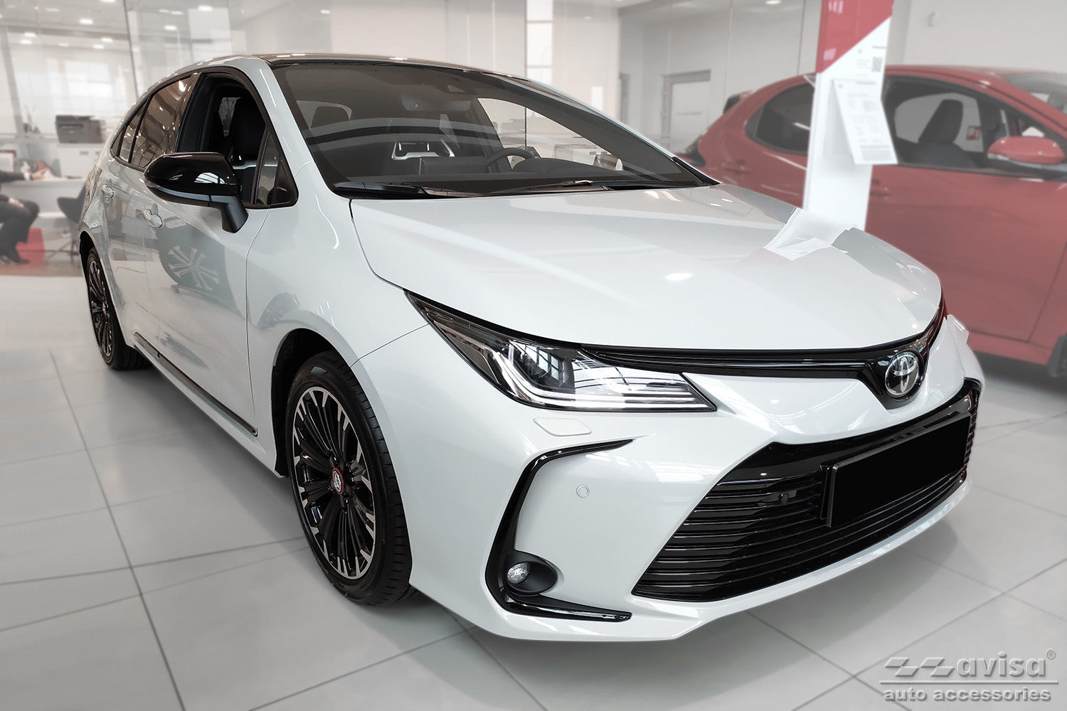 protector de parachoques trasero Toyota COROLLA GR negro 2019+