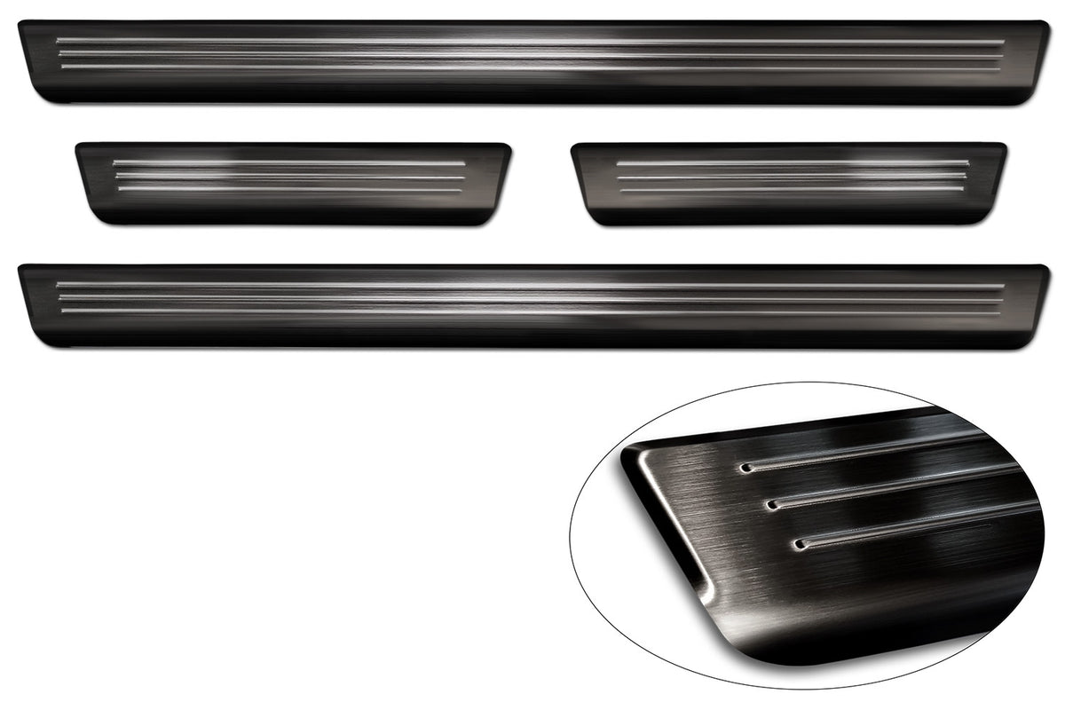 Protector umbral de puertas en relieve VW ID 5 negro