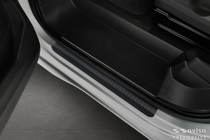 Protector umbral de puertas patrón grano VW MULTIVAN T7 negro mate