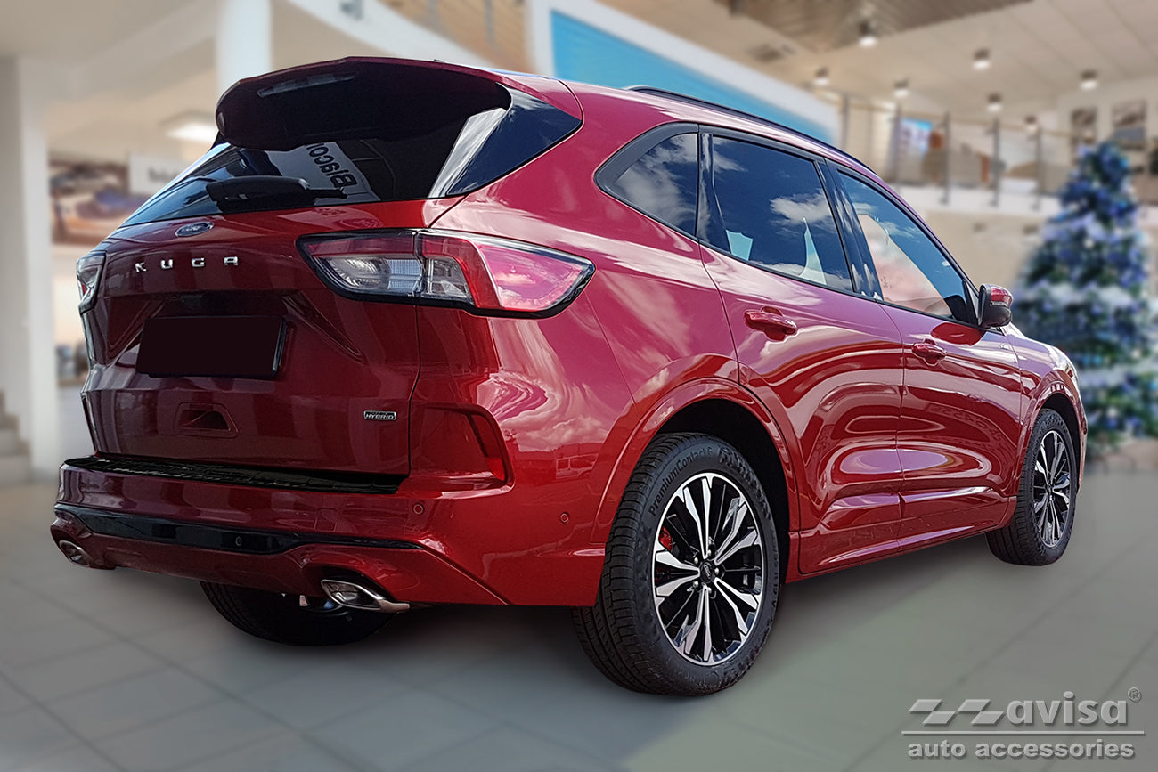 protector de parachoques trasero FORD KUGA ST-Line negro espejo