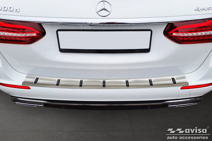 protector de parachoques trasero MERCEDES E53 S213 AMG plata