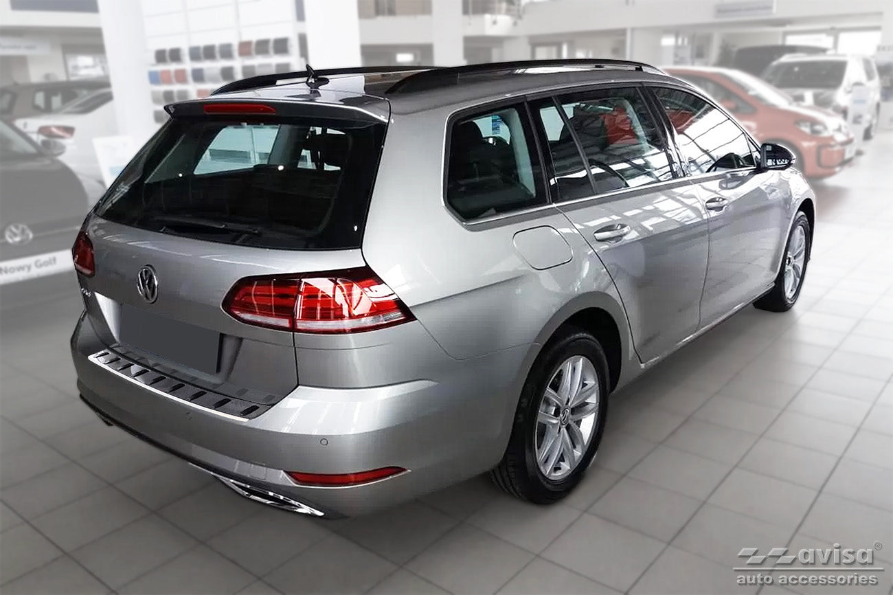 protector de parachoques trasero VW GOLF Variant plata