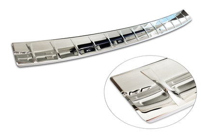 protector de parachoques trasero SKODA SUPERB COMBI plata espejo