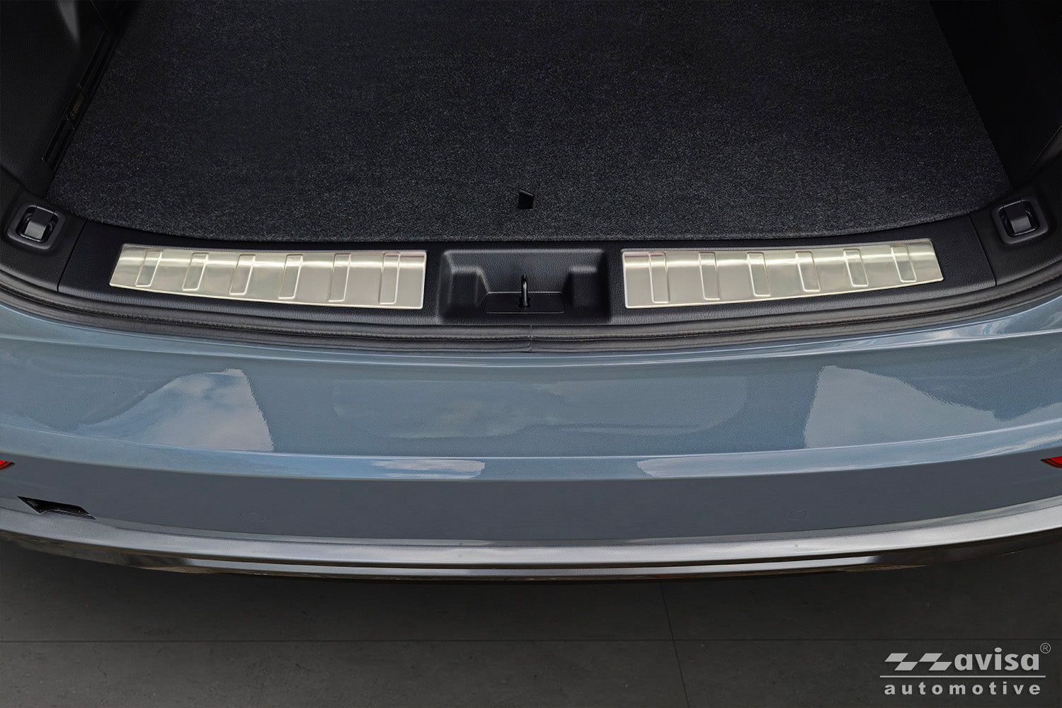 protector de parachoques trasero MITSUBISHI OUTLANDER plata satinado