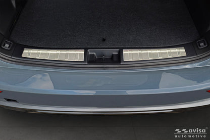 protector de parachoques trasero MITSUBISHI OUTLANDER plata satinado